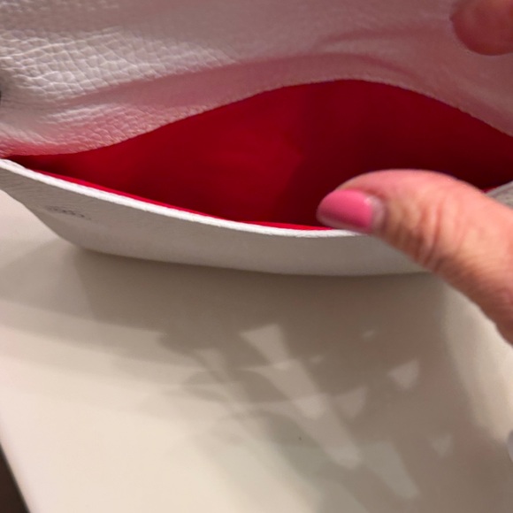 Dooney & Bourke White Pebbled Leather Foldover Clutch - Picture 6 of 10